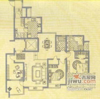 锦绣满堂花园北区4室2厅2卫283㎡户型图