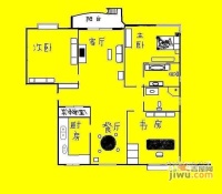 雍江星座3室2厅2卫135㎡户型图