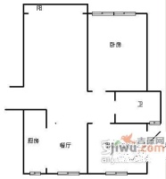 雍江星座2室2厅1卫116㎡户型图