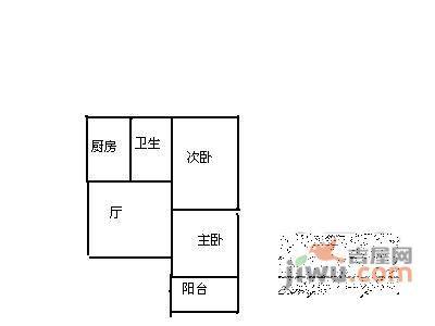 杏花新苑2室2厅1卫户型图