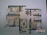绿缘公寓3室2厅2卫178㎡户型图