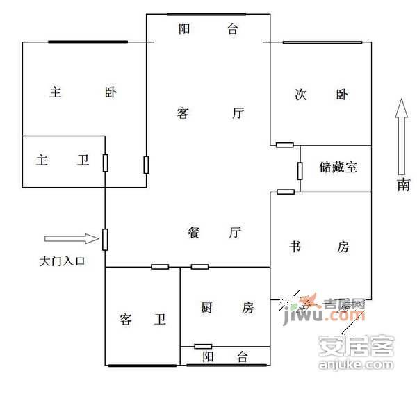 云间绿大地6室3厅5卫408㎡户型图