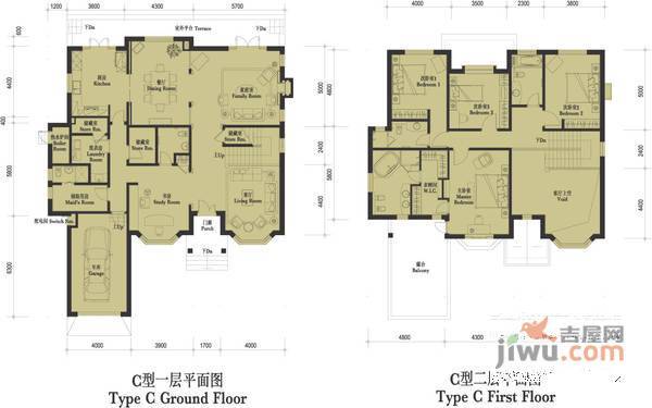 俐马花园5室2厅4卫490㎡户型图