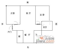 金桥爱建园2室2厅2卫118㎡户型图