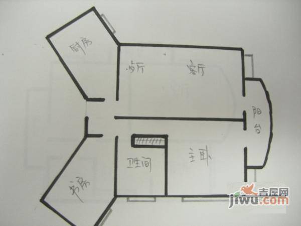 碧云东方公寓2室1厅1卫85㎡户型图