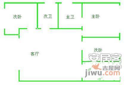 碧云东方公寓3室2厅2卫户型图