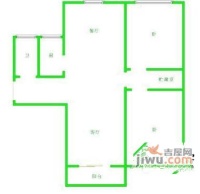 浦东凤凰大厦酒店公寓2室2厅2卫户型图