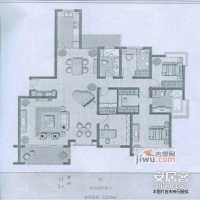 水清木华公寓4室2厅2卫229㎡户型图