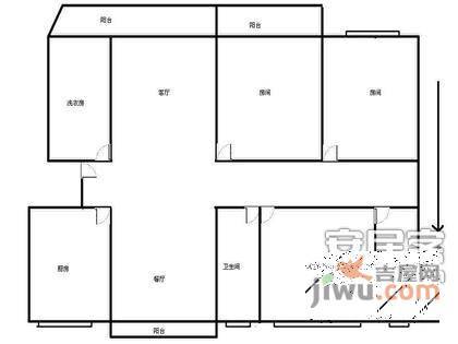 华丽家族花园4室2厅2卫172㎡户型图