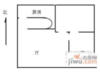 瑞苑公寓1室1厅1卫户型图