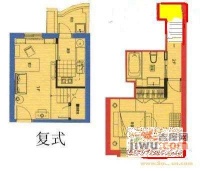 久阳滨江公寓1室1厅1卫79㎡户型图
