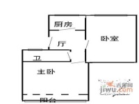 航华四村2室1厅1卫69㎡户型图
