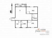 沪江新苑2室2厅1卫88㎡户型图