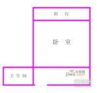 电机五村1室0厅1卫户型图
