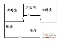 浦江大楼2室1厅1卫70㎡户型图