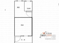 华江小区1室0厅1卫35㎡户型图