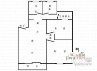 浦江花苑2室2厅1卫110㎡户型图