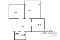 京浦花园2室2厅1卫85㎡户型图