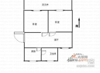 京浦花园2室1厅1卫84㎡户型图