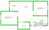 红旗三村2室1厅1卫78㎡户型图