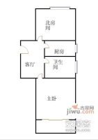 红旗五村2室1厅1卫78㎡户型图