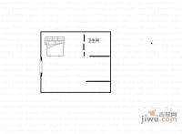 俊岭国际1室0厅1卫41㎡户型图