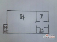 日月广场1室0厅1卫户型图