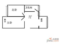 骏苑1室1厅1卫61㎡户型图
