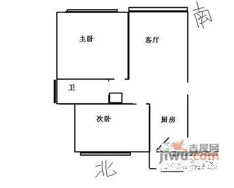 滨浦新苑三村2室2厅1卫95㎡户型图