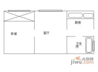 新园大楼1室2厅1卫70㎡户型图