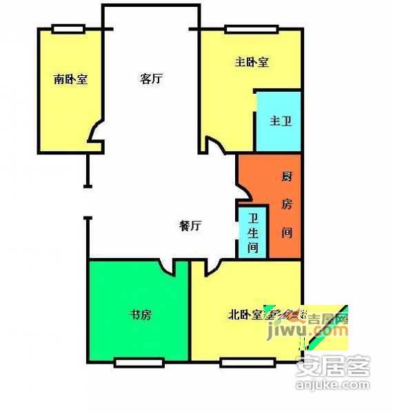 半岛豪门3室2厅2卫174㎡户型图