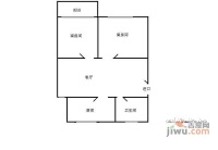 联盛花园2室1厅1卫60㎡户型图