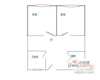航华小区2室1厅1卫76㎡户型图