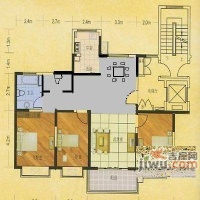蓼花汀花园3室2厅2卫户型图