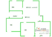 东风公寓3室2厅1卫92㎡户型图