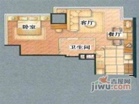 宝隆新村1室2厅1卫户型图