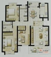 秀枫翠谷3室2厅2卫118㎡户型图