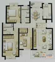 秀枫翠谷3室2厅2卫118㎡户型图