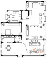 锦鸿公寓4室2厅2卫165㎡户型图