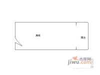 都市苑1室1厅1卫57㎡户型图
