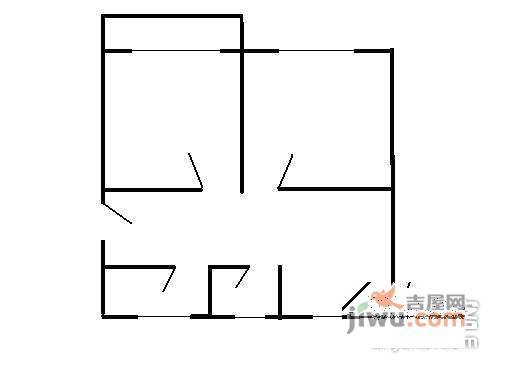 虹梅南苑2室1厅1卫78㎡户型图