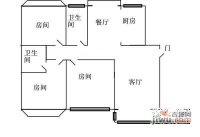 恒丰苑3室2厅2卫125㎡户型图