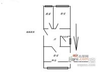 水清二村2室1厅1卫83㎡户型图