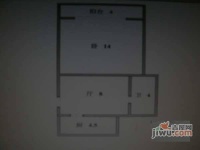 水清二村1室1厅1卫53㎡户型图