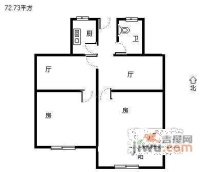 水清苑2室1厅1卫79㎡户型图