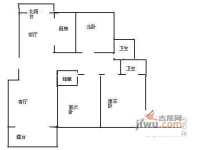 闵富花苑3室2厅2卫141㎡户型图