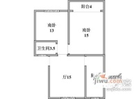 黎安一村2室1厅1卫48㎡户型图
