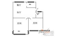 水清一村2室2厅1卫91㎡户型图