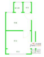 黎安二村1室1厅1卫43㎡户型图