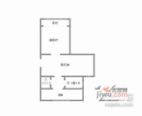 西环三村1室1厅1卫56㎡户型图